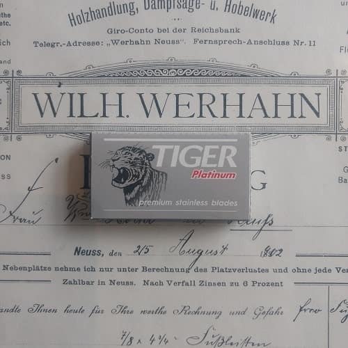 Tiger-Platiunum-Rasierklingen