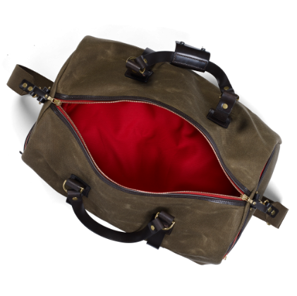 croots-vintagerange-Reisetasche-waxed-canvas-olive-interior