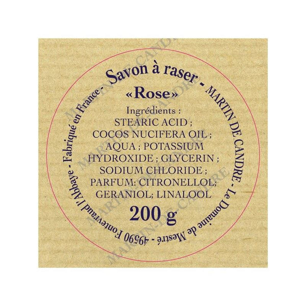 Savonnerie-Martin-De-Candre-Rose-Rasierseife-Limited-Edition Luxus Frankreich